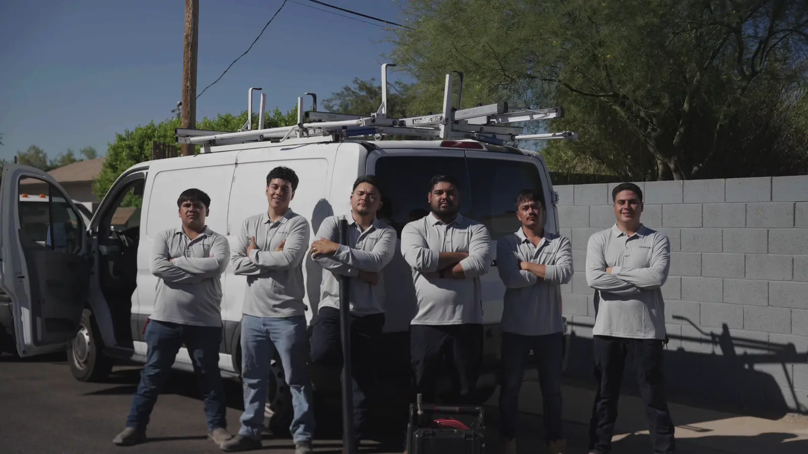 The Warriors Plumbing & Rooter crew on Phoenix service calls